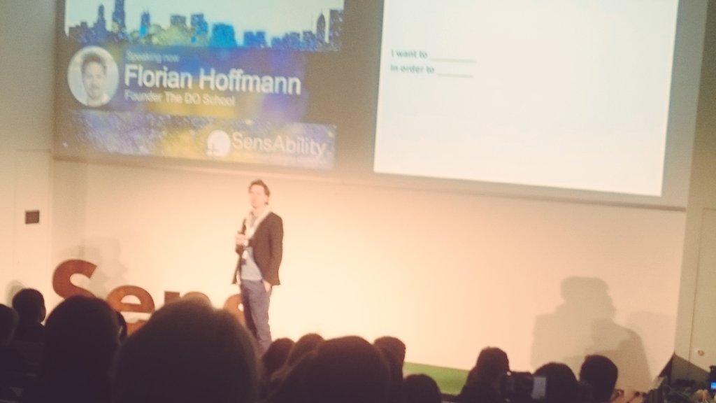 @florian_does @TheDOSchool_org at #Sens16 "To be successful, find something you are passionate about" #SocEnt