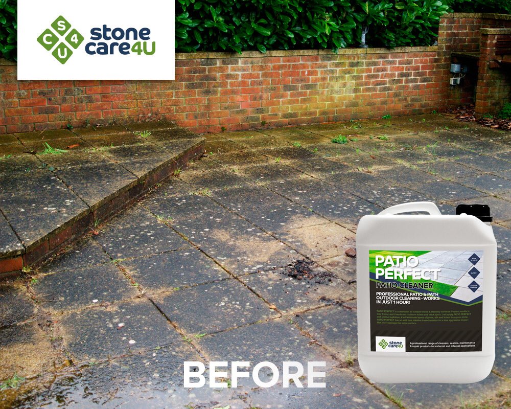 Stonecare4u's tweet photo. It's time to clean that Dirty Patio, choose #PatioPerfect its unique high performance will make light work of it https://t.co/A7svCpD3wB