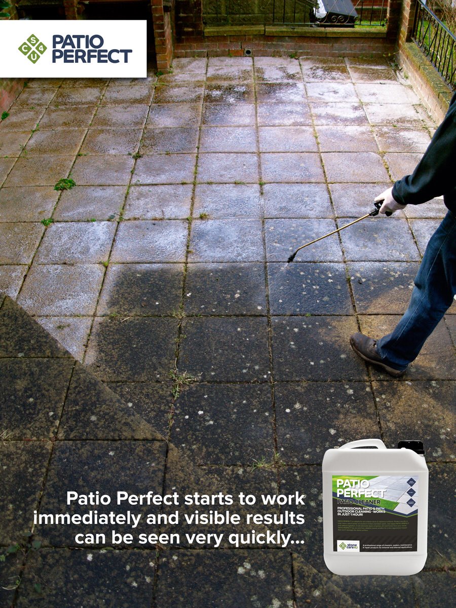 Stonecare4u's tweet photo. It's time to clean that Dirty Patio, choose #PatioPerfect its unique high performance will make light work of it https://t.co/A7svCpD3wB