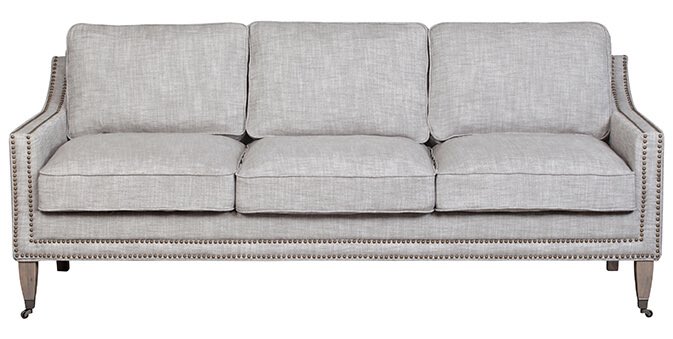 Today's #sofacrushsaturday is brought to by the Chapman from <a href="/urban_barn/">Urban Barn</a> Linen + Brass nail detail = love!!
