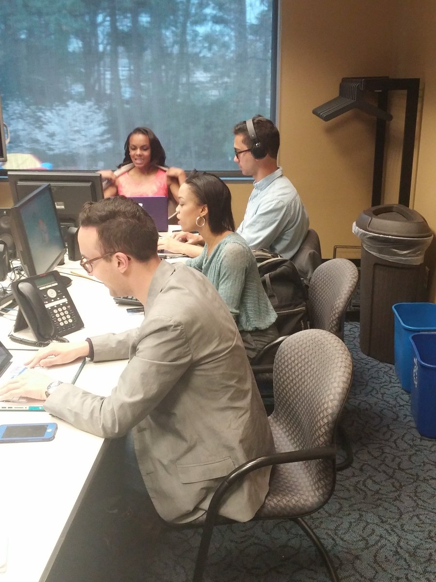 jmgl's tweet photo. Fellows finishing up their work @WRAL  #CBCUNC https://t.co/hZefpeG2HJ