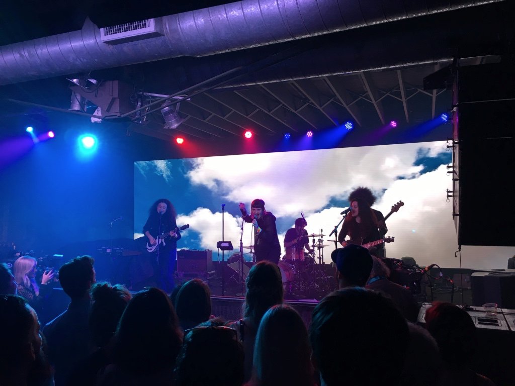The best new act I saw at #SXSW yesterday was <a href="/whereisMUNA/">shit chasin</a>