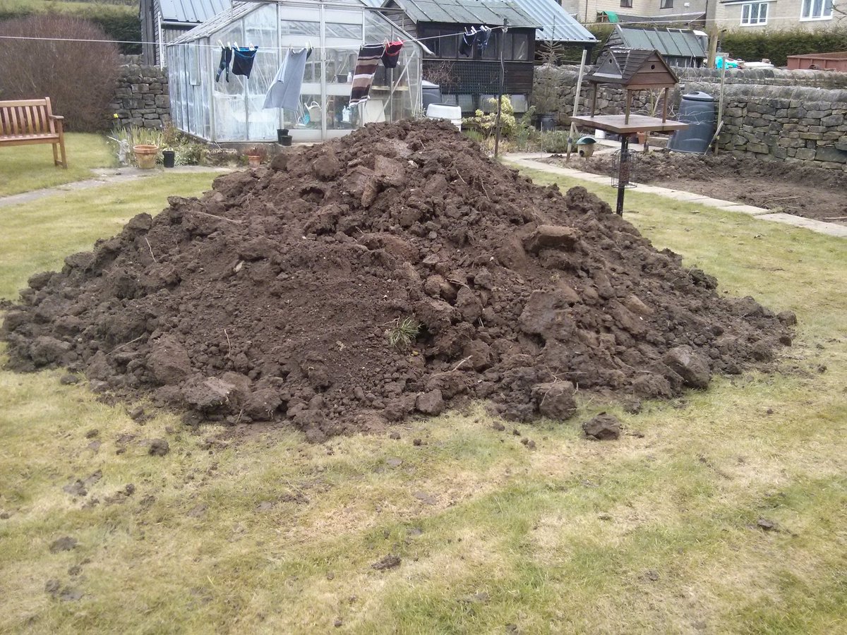 Another morning of digging. More mess in the garden.