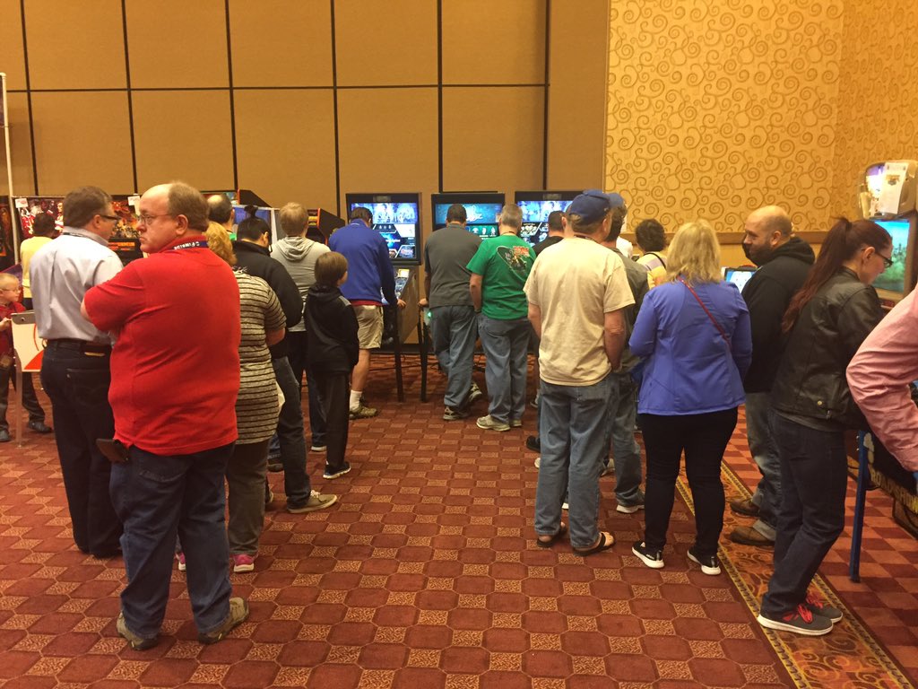 JJPinball's tweet photo. Texas Pinball Festival! Jack + Butch will be speaking at 5pm! #hobbit #wizardofoz #tpf #texaspinball @TXPinball https://t.co/i2NLF42MVV