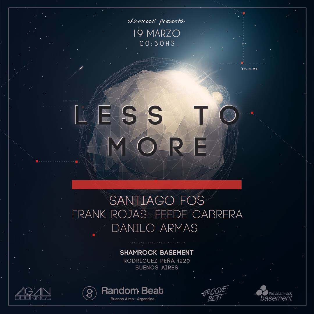 ShamrockBA's tweet photo. Esta noche en nuestro #basementclub #lesstomore
@santiagofos @Dj_Feedecabrera y mΓ‘s! ingreso free hasta las 2am https://t.co/X2x6KqUsIt