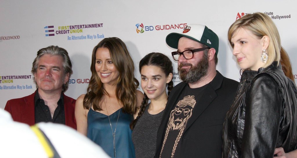 LifeandDeathPic's tweet photo. The @LifeandDeathPic gang walking red carpet @NoHoCineFest . https://t.co/A7WVcByHY9
