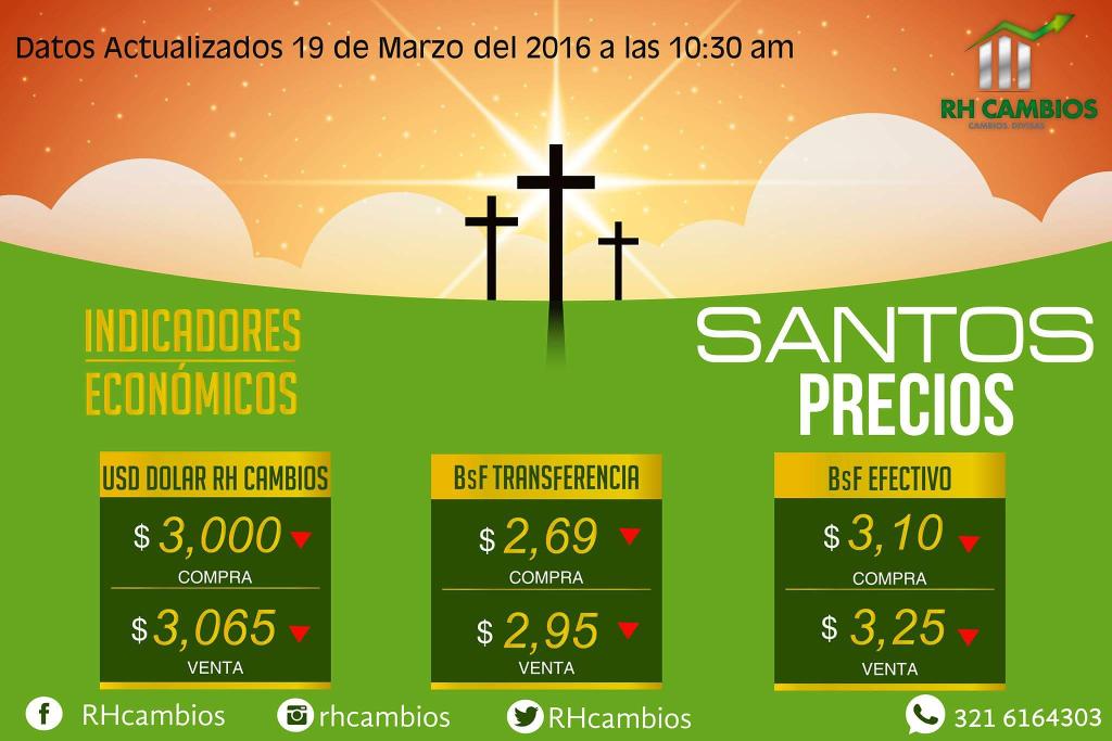 RHcambios's tweet photo. USDCompra  $3'000 Venta$3,065  Bs F. Efectivo Compra $3.10Venta  $3,25 Transferencia Bs F. Compra $2,69  Venta $2,95 https://t.co/F8jeu1sTXD