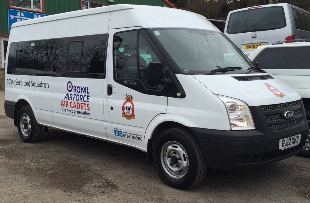 Out with old faithful minibus, in with beautiful new! All funds raised by amazing cdts. Thanks @m4vans <a href="/aircadets/">RAF Air Cadets</a>