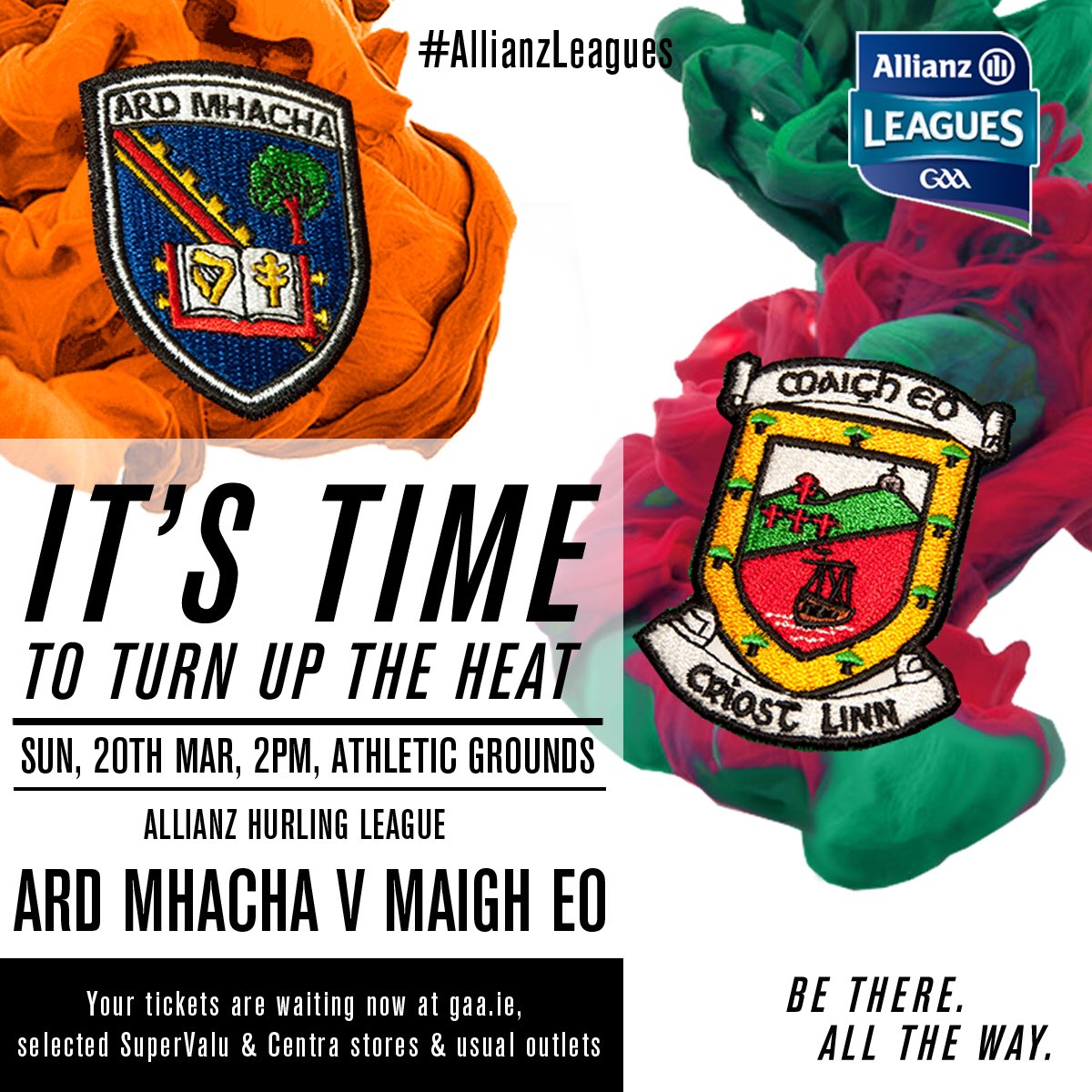 Ard Mhacha host Maigh Eo tomorrow in the Athletic Grounds at 2pm in the NHL Support our hurlers Ard Mhacha abú