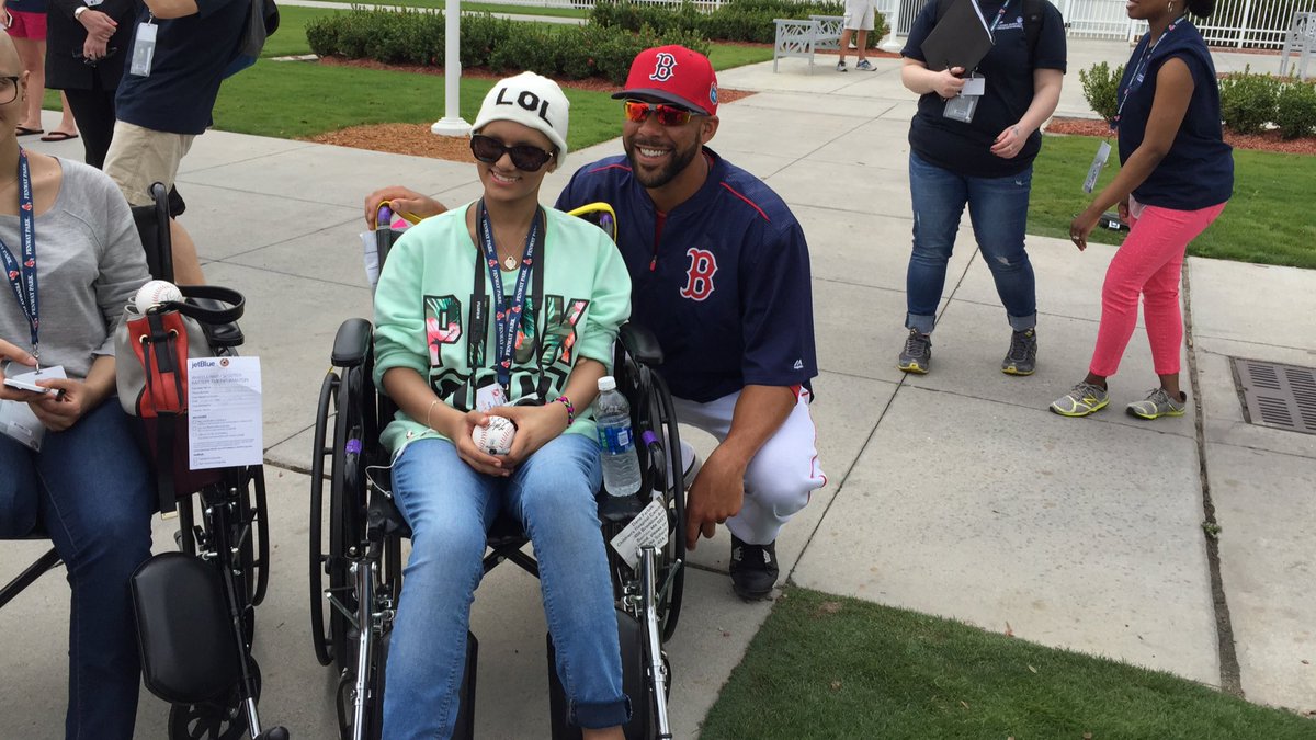 RedSox's tweet photo. Today the #RedSox are celebrating Jimmy Fund Day! We're kicking off the afternoon with a meet and greet! https://t.co/RduuDhVkbG