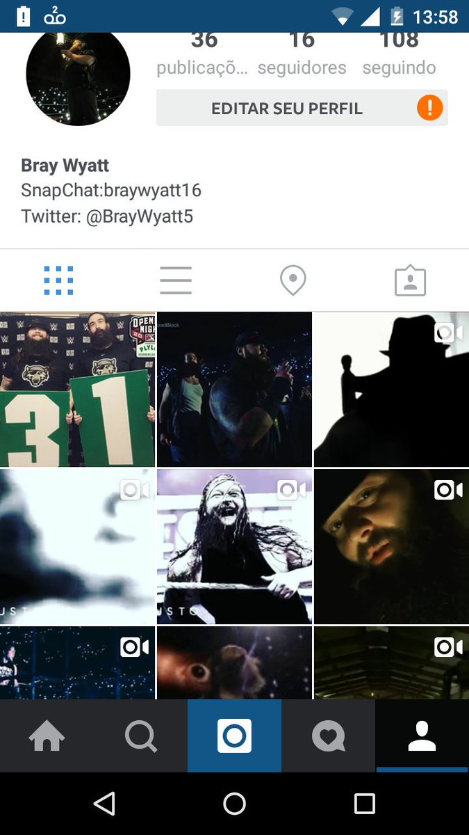 Lukeharper05's tweet photo. @BrayWyatt5 follow my brother instagram https://t.co/BB3MgqEKmU