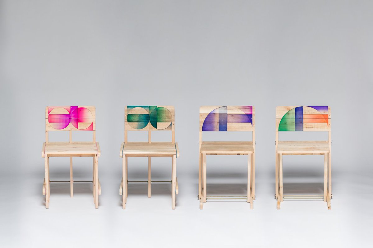 designmilk's tweet photo. Recycled Pallets Becomes Chairs with Acrylic Details https://t.co/pEjaoXMDaI https://t.co/yxEvjhv2Vv