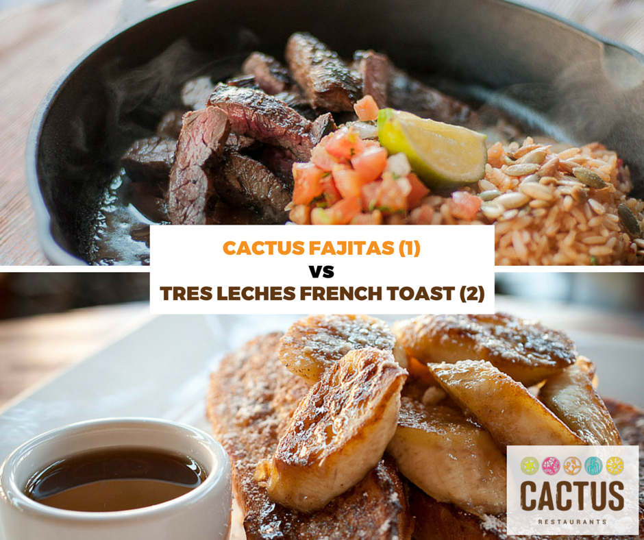 eatatCACTUS's tweet photo. Choosing is hard, but it's what you must do. 😀  Comment with 1 or 2 to vote in #MarchMENUMadness. https://t.co/4wKGOjDlqK