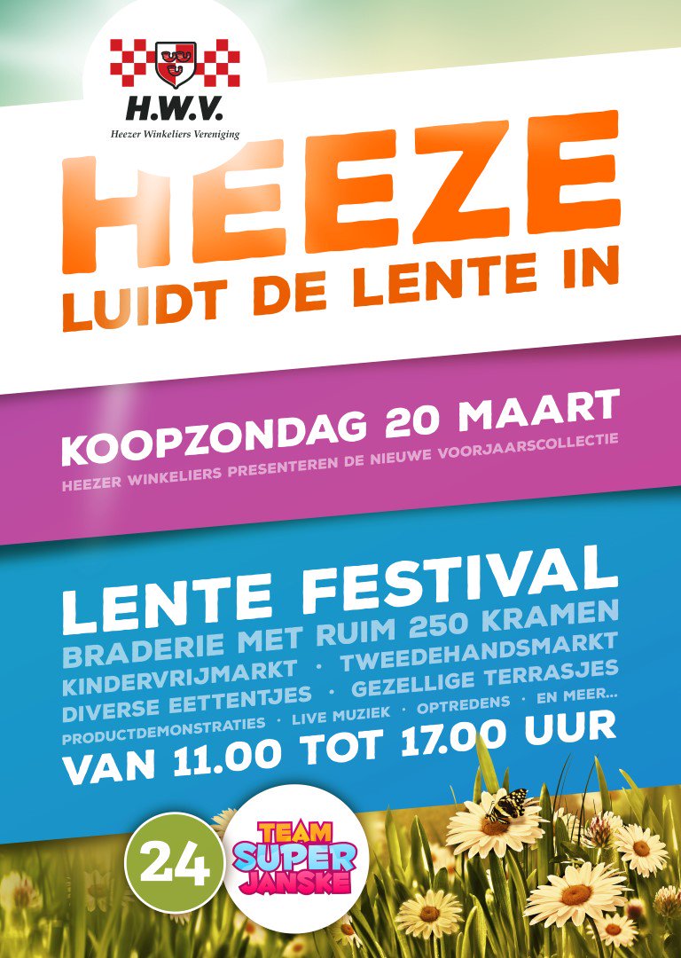 Last call voor Heeze luidt de lente! Gezellig dagje Heeze met tal van activiteiten.