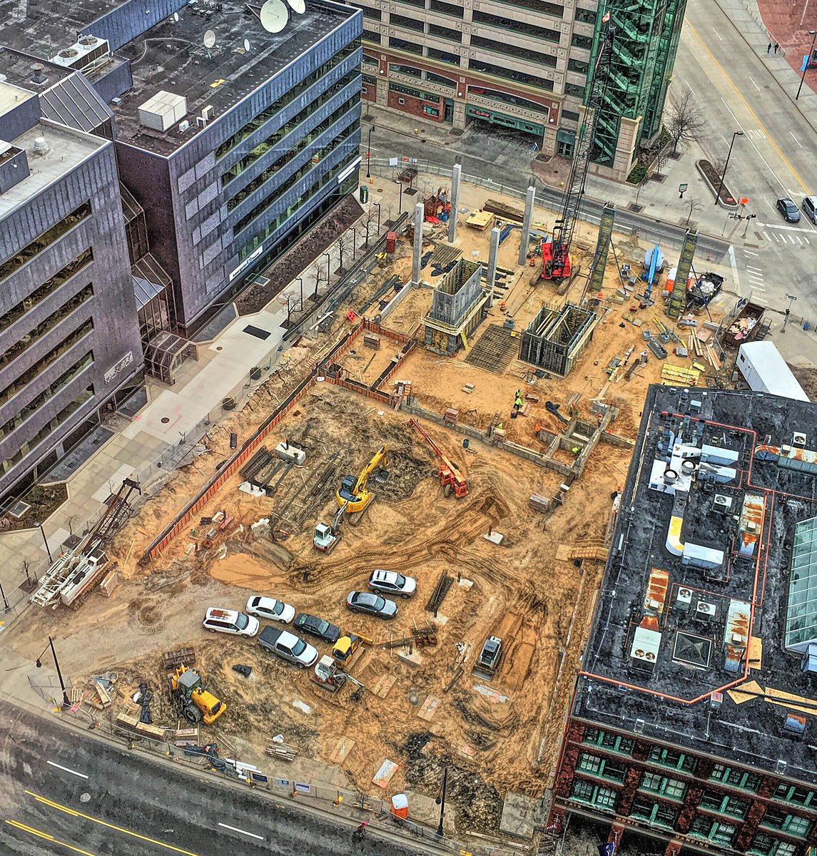 yeahTHATgr's tweet photo. The Venue construction progress. Walls going up! @BigOldBuilding @mistererickson @MLive photo by @susanwagener https://t.co/5Qs1s0z7jN