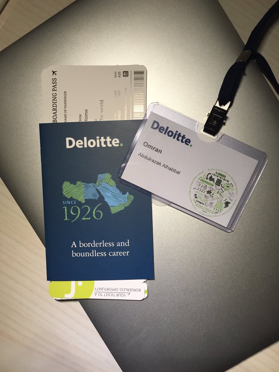 omranalhabbal's tweet photo. Passport into the future #DITT2016
#FromUniToDeloitte https://t.co/T4O3pB4hoX