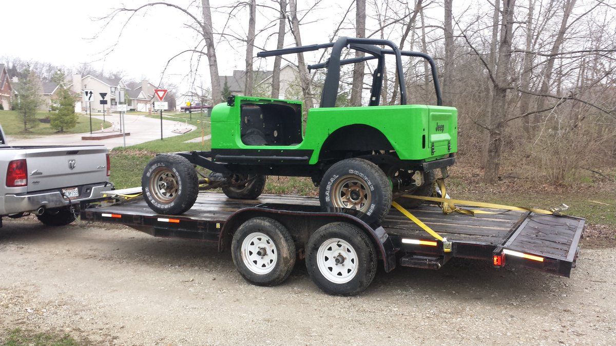 mossinator69's tweet photo. Engine install starts tomorrow #jeepLife #jeepCj https://t.co/REuH7G6JeU