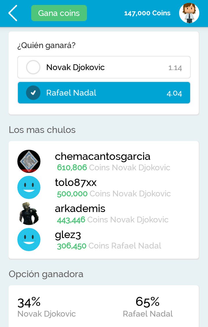 ticomatics's tweet photo. La peña de pfb esta confiada en la victoria de Nadal ante Djokovic yo tb lo creo a ver si hay suerte 😂 #VamosRafa https://t.co/AlkYXwraC0