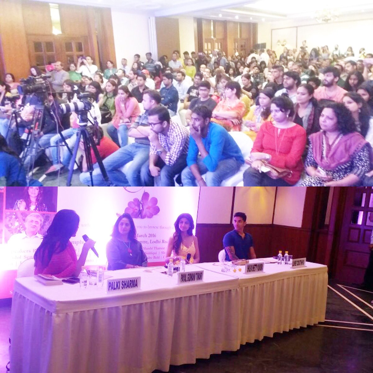 TheShilpaShetty's tweet image. Full house today, great listeners and questions.Fun session!#springfever2016 #wellness #health #thegreatindiandiet 😁