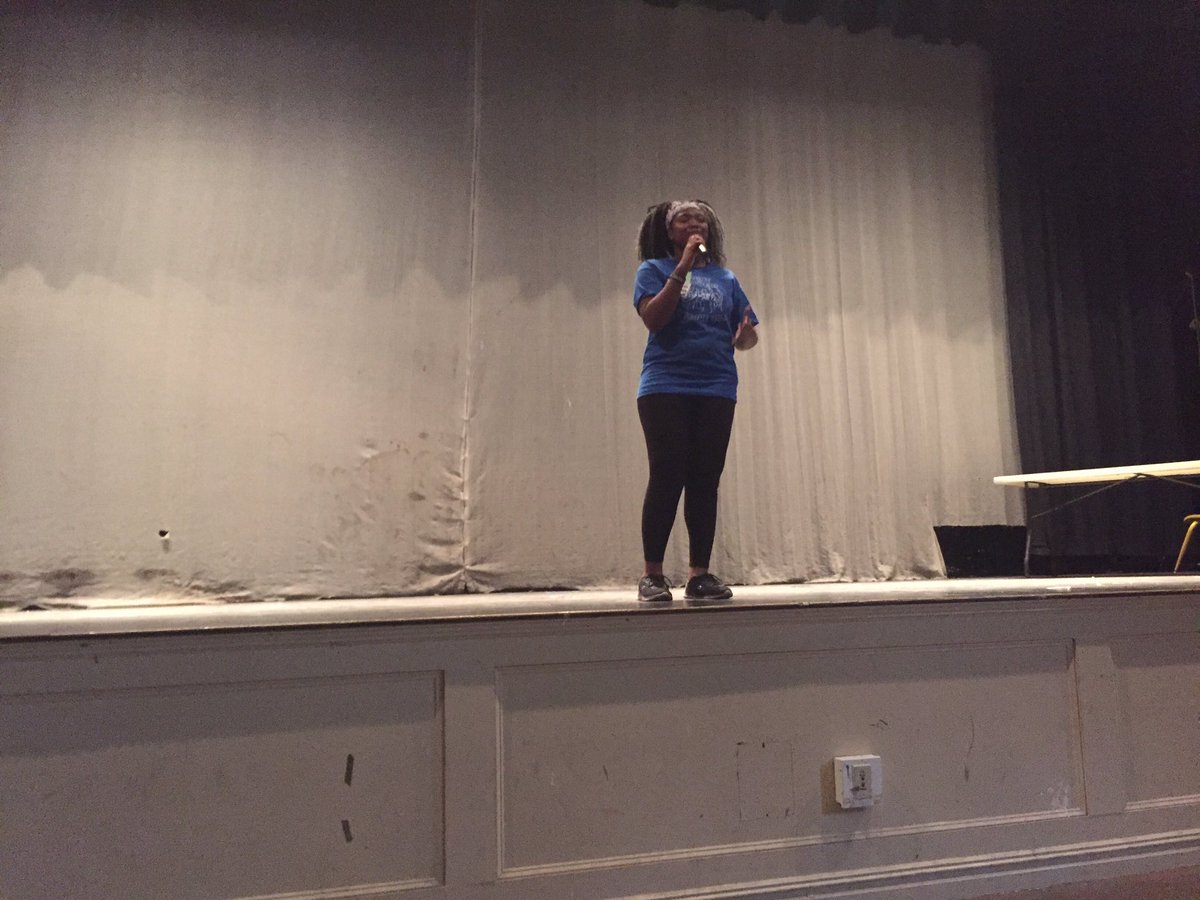 NYCoRE3000's tweet photo. @DypMouseSquad member Mmachi is telling a story at the youth open mic lunch https://t.co/THnKXHoKB1