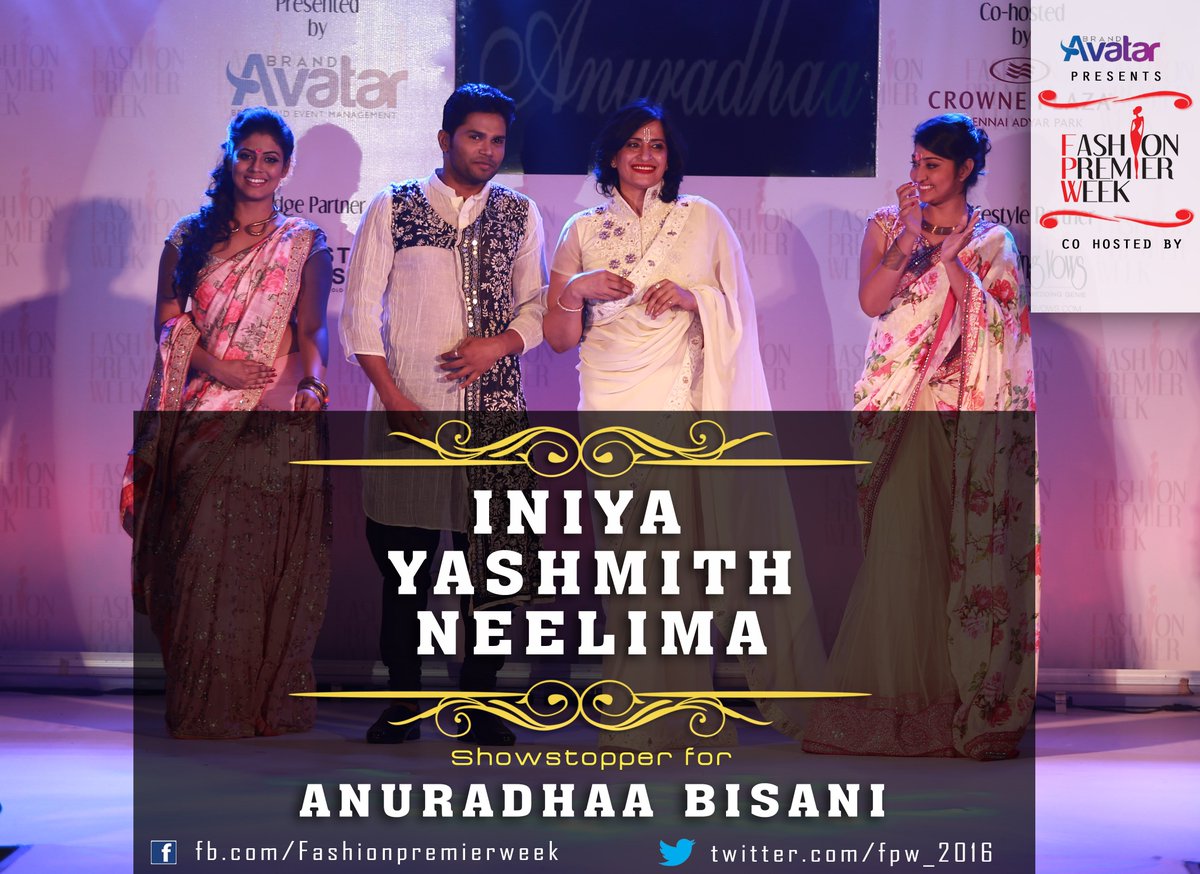 FPW_2016's tweet photo. Iniya @neelimaesai @Yashmith Showstoppers for @AnuradhaaBisani 
@FPW_2016
@BrandAvatar 
#CrownePlaza
@THE_SM_DOODE https://t.co/md87k6cPKk