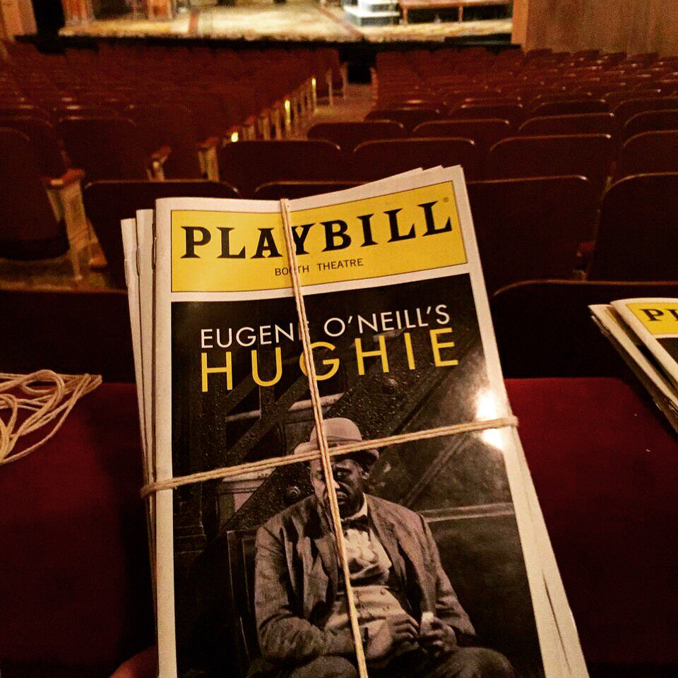 Kicking off a two-show day at the Booth! #HughieBroadway #behindthescenes