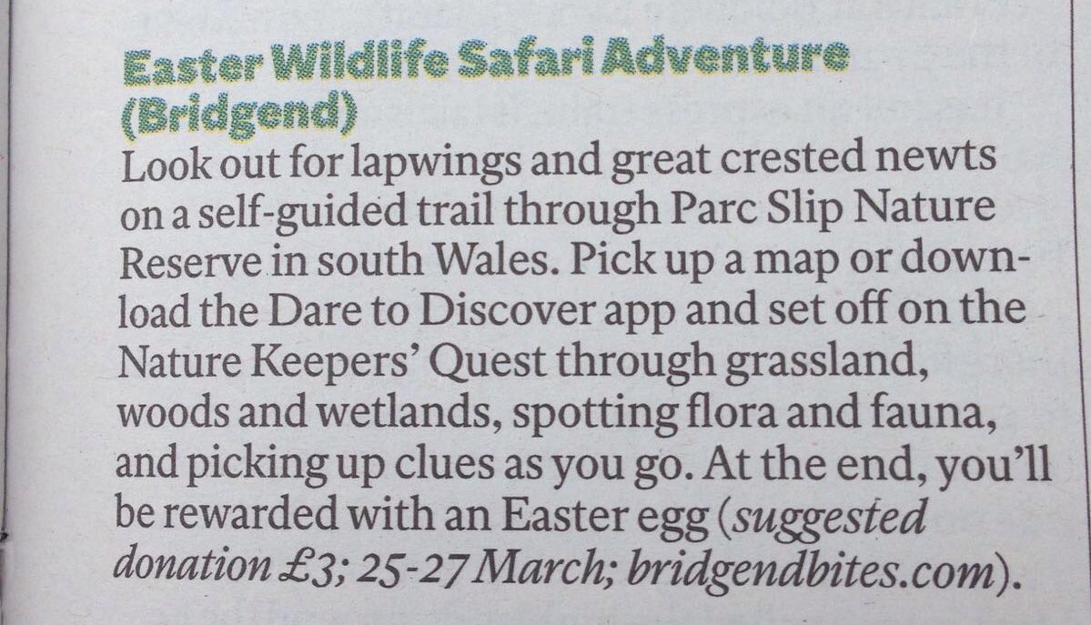 Head to <a href="/ParcSlipNR/">Parc Slip NR</a> in @BridgendBites this Easter and enjoy a wildlife safari adventure. Featured in <a href="/Independent/">The Independent</a>