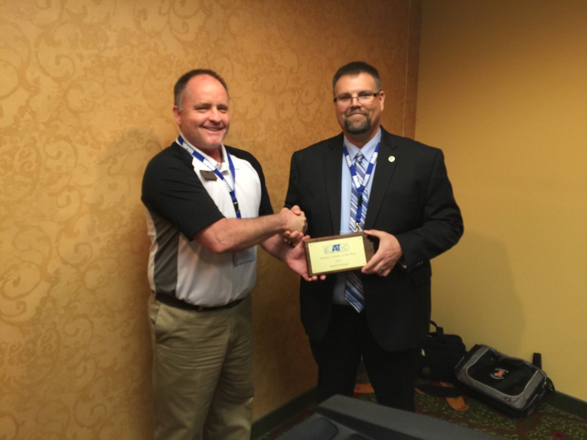 KansasATS's tweet image. Congratulations Kansas Athletic Trainer of the Year David Fitzhugh. #maatad5 #nata1950
