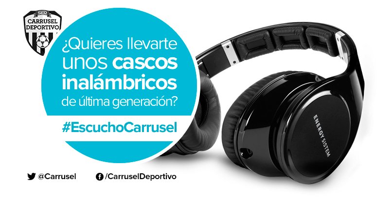 ¡TODAVÍA NOS QUEDAN DOS CASCOS! ¿Los queréis? PÍDELOS en #EscuchoCarrusel diciéndonos por qué te los tenemos que dar