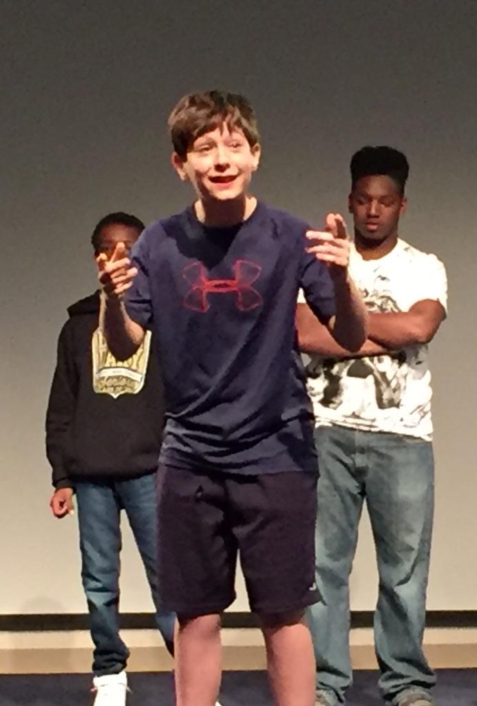 Phat Kids Comedy is practicing for the 5 Arts Youth Variety Showcase. Get your tix today buff.ly/1RtuIsB!