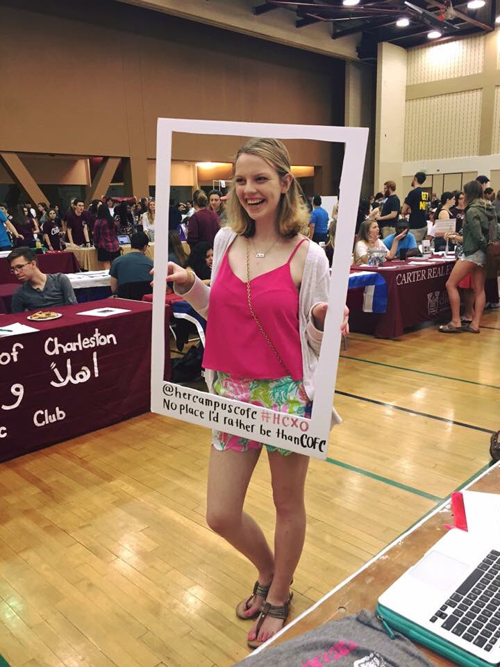 HerCampusCofC's tweet photo. No place I'd rather be than #CofC 🐾🙋🏼 Such a fun time at #CofCASW2016 #cofc2020 #HCXO https://t.co/Fdp2cxhXPo