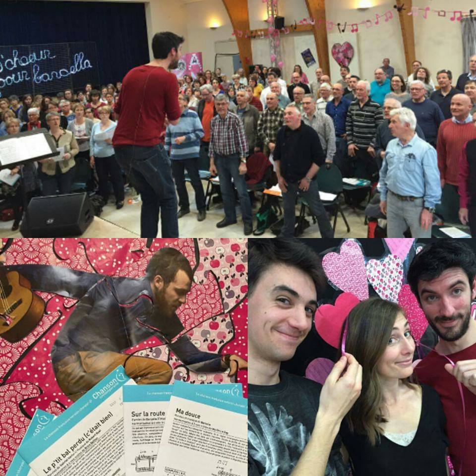 ChansonTroyes's tweet photo. 247 choristes à Troyes pour un week-end chantant dans l'univers de Barcella, auteur-compositeur-interprète reimois. https://t.co/qmBGZZSvyw