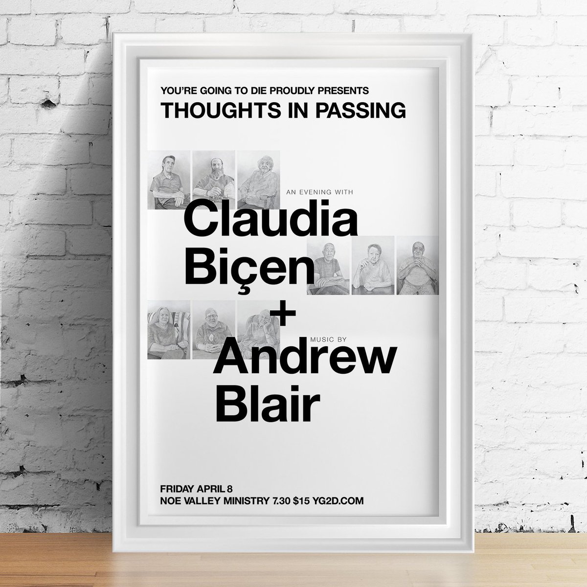 \\APR8\\ a v.special <a href="/YerGoing2Die/">You're Going to Die</a> featuring <a href="/claudiabicen/">Claudia Bicen</a> + music by <a href="/WindUp_Birds/">Andrew Blair</a> tickets: yg2d.bpt.me