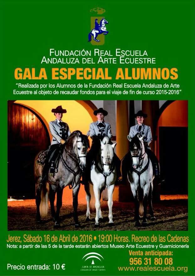 Apunta esta fecha! Sábado 10 de abril. Gala especial alumnos de la Real Escuela. Entradas en realescuela.org