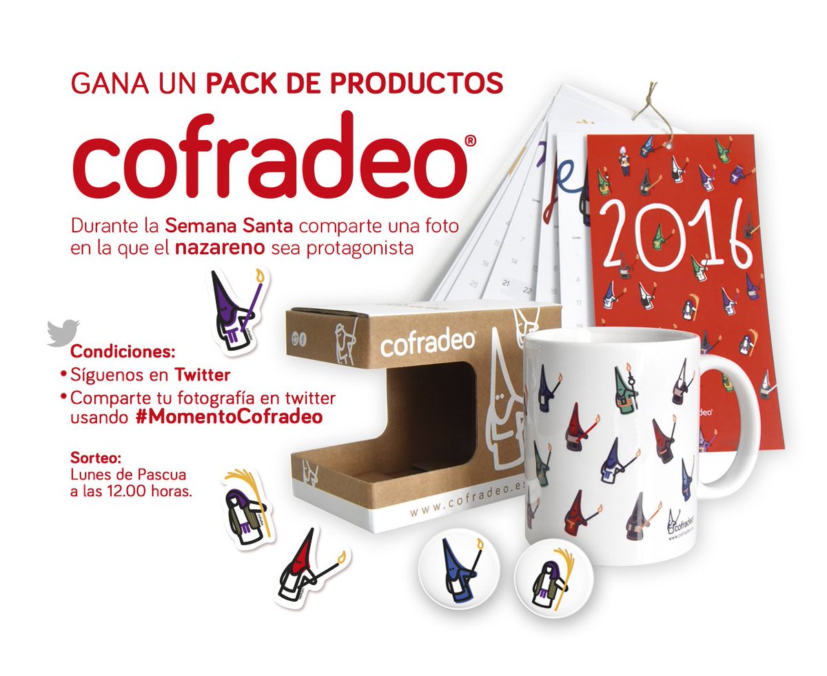 cofradeo's tweet photo. ¡Tenemos SORTEO! Esta #SemanaSanta hacemos protagonista al nazareno :) comparte tu #MomentoCofradeo y participa. https://t.co/TBvgLNTiZN