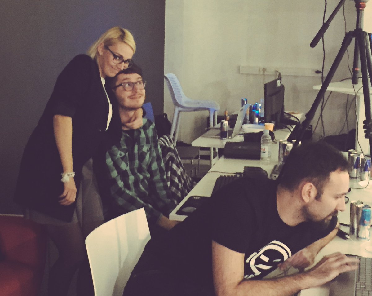 iva_soldo's tweet photo. SM duo behind #goodgamezg @Space_njoka & Ana :) https://t.co/J1gX163ktF