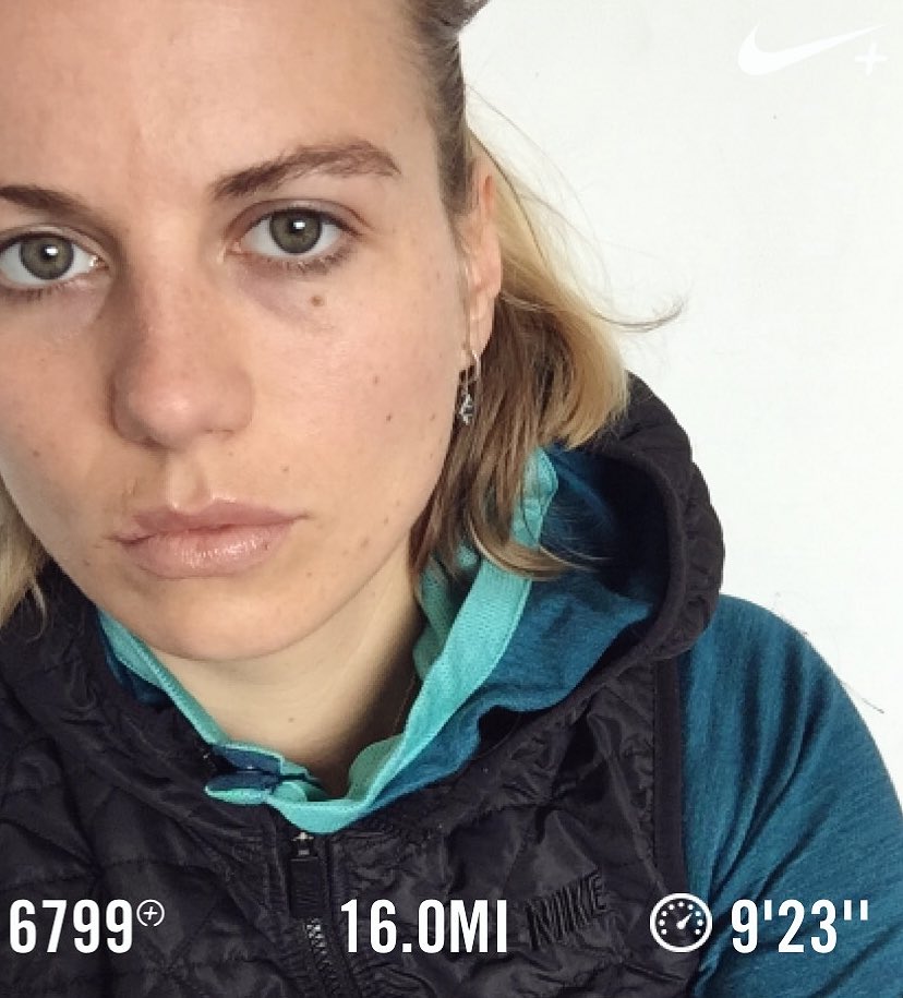 JeniaMay's tweet photo. I need pizza.Or coffee. Or nap! #betterforit #iforgottosmile @nikewomen @NikeRunning @NikeNYC https://t.co/7iUaKOUVoL