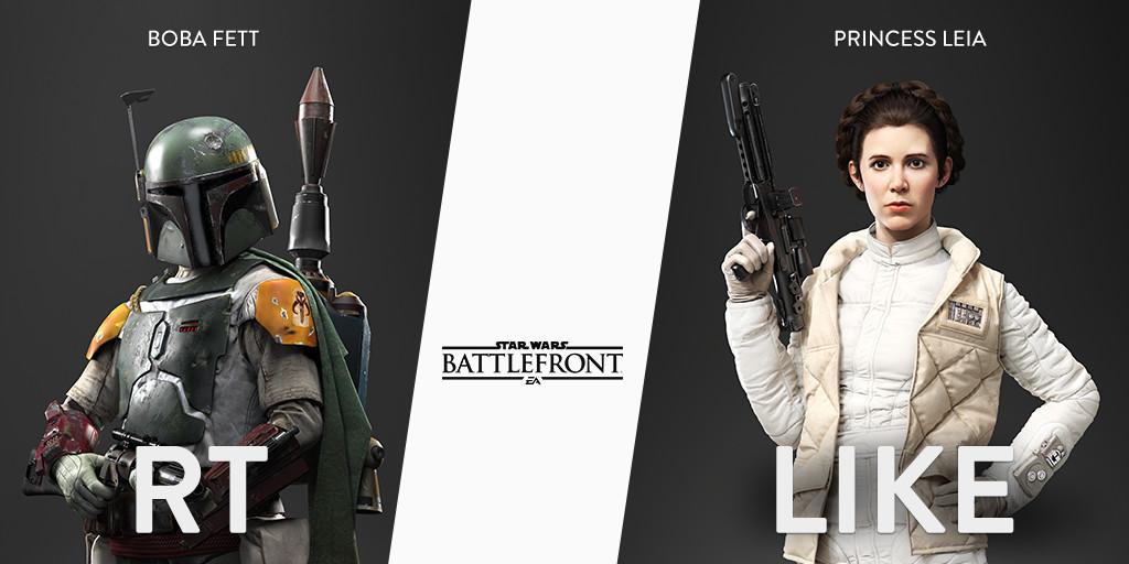 EAStarWars's tweet image. Which do you pick in a match?

RT for the airborne offense of Boba Fett

LIKE for the defensive support of Leia