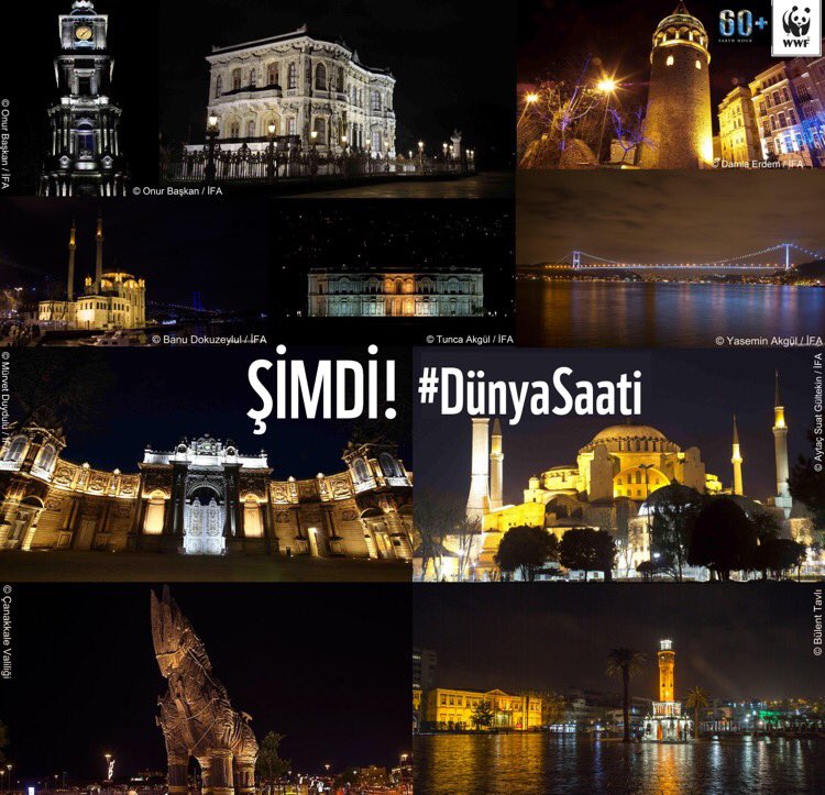 WWF_TURKIYE's tweet photo. ŞİMDİ! #DünyaSaati 

Milyonlarca insanla beraber biz de iklim için ışıklarımızı kapatıyoruz. https://t.co/9sngMhtkwo