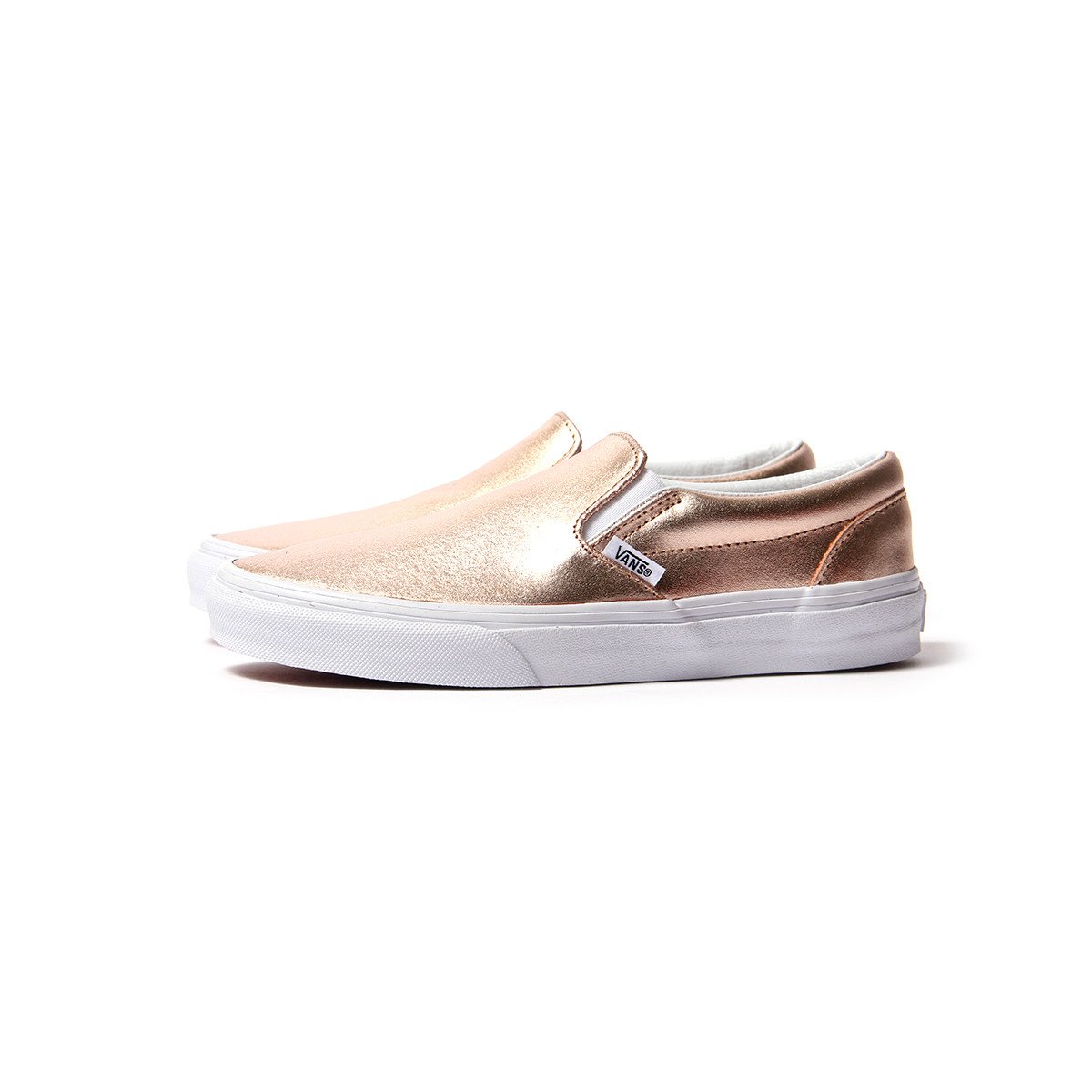 rose gold leather vans