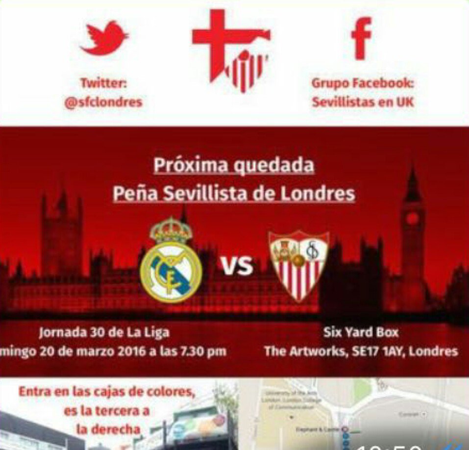 Mañana oportunidad mañana para recortar puntos para posición champions. Te lo vas a perder? #psLondres #SFCvsMadrid