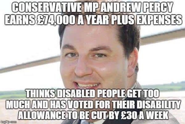 SkippingdaleLab's tweet photo. So @andrewpercy confronted with shameful #DisabilityCuts vote blocks twitter- pls RT @MirrorPolitics @HuffPostUKPol https://t.co/5E7r5bsKKG