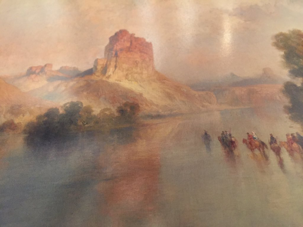 straussjamesv's tweet photo. All-time Russell auction record: Thomas Moran Castle Rock, Green River Wyoming brings  $3.6 million. #therussellmt https://t.co/afYR8fbSP2