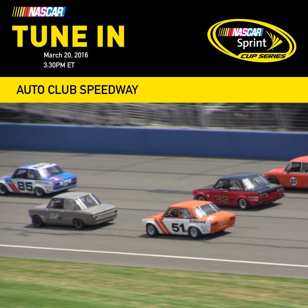 DaleJr's tweet photo. See all the action! Sunday! Sunday! Sunday! @NASCAR @ACSupdates  #NASCARGoesWest #AutoClub400 https://t.co/av7oPmjqpo
