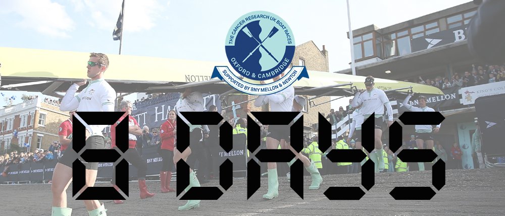 theboatrace's tweet photo. Only 8 days until The 2016 Cancer Research UK Boat Races! https://t.co/ifd73rN5v6