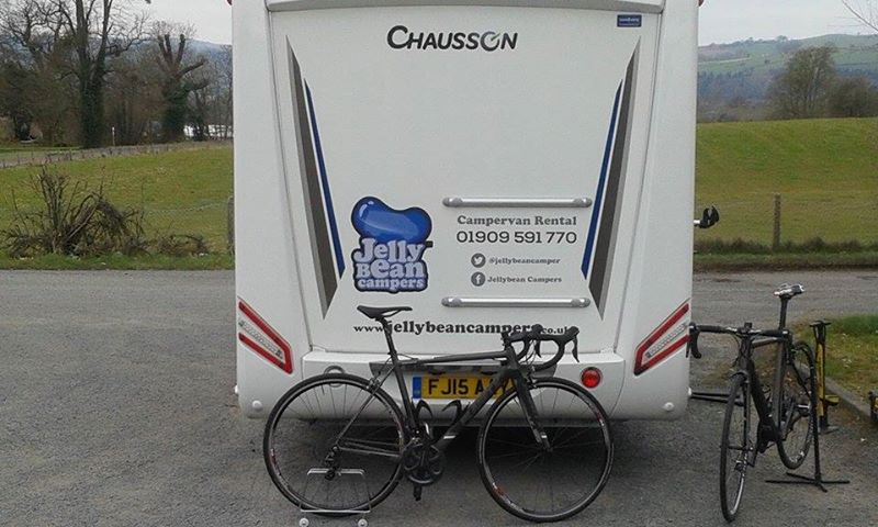 MattyHindmarsh's tweet photo. A big thanks to @Jellybeancampers for their motor home and @planetxbikes for their bike's great team support 2016 https://t.co/FLwTh6IuPF