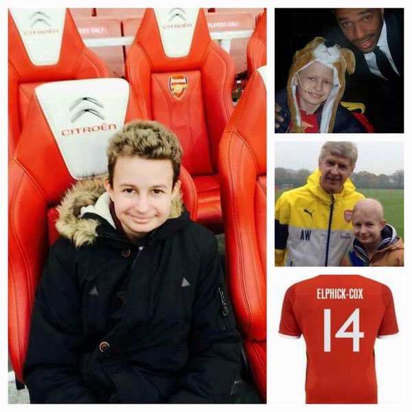 WestHam_Central's tweet photo. Rest in peace Jake, a young @Arsenal fan who lost his battle with cancer today. #FootballFamily #JakesJourney https://t.co/cZhia3wOCj