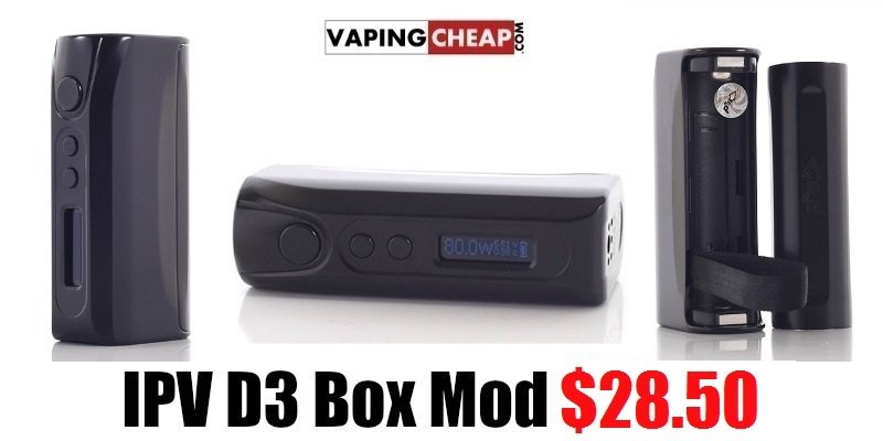 VapingCheap's tweet photo. iPV D3 Box Mod $28.50 - https://t.co/RmX3zfctGj - #Vape #ecig https://t.co/DoWq6GcMB4