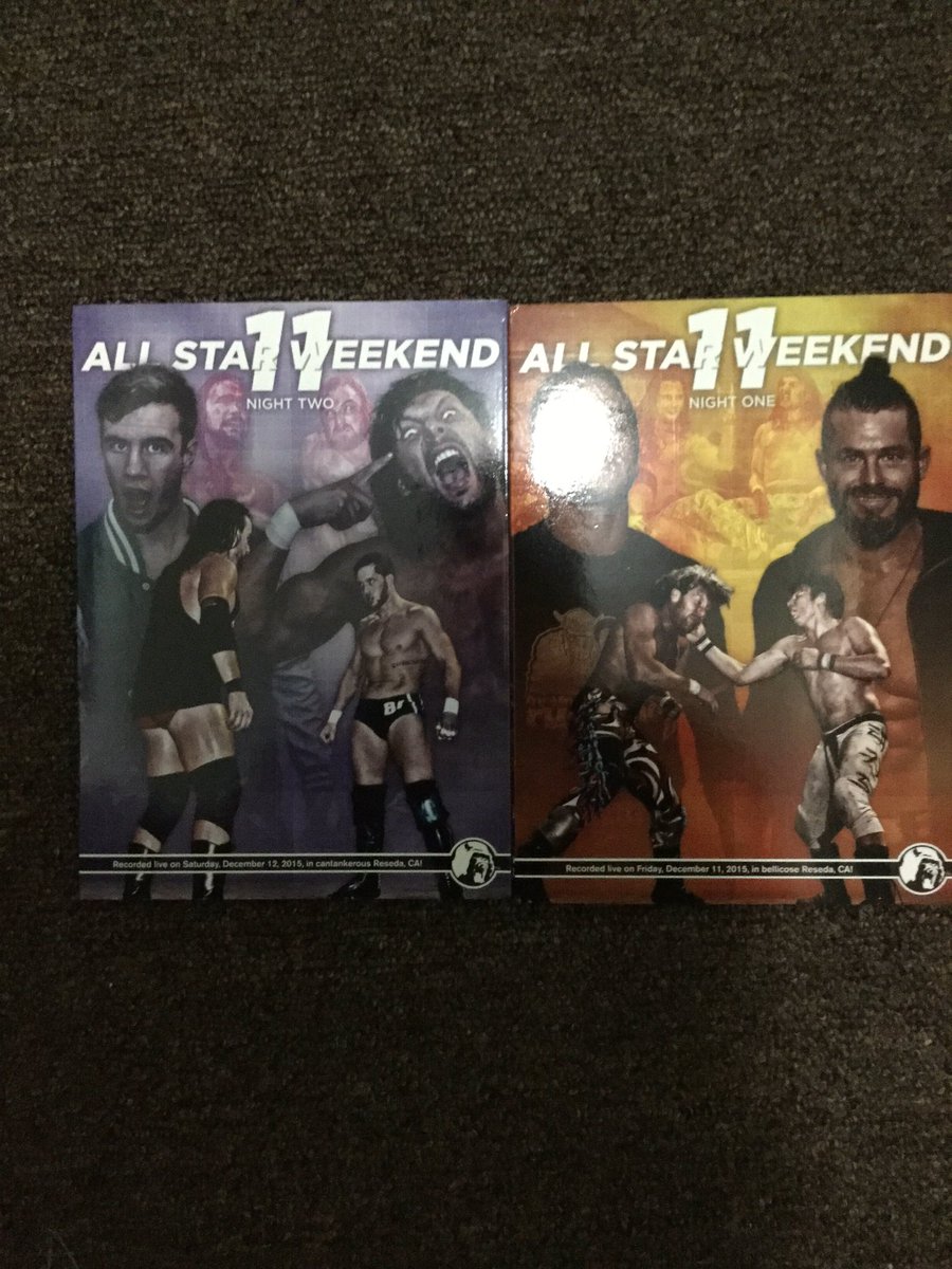 W_W_Unicorns's tweet photo. Having a @OfficialPWG marathon I heard great things about #allstarweekend11 #asw11 #pwg https://t.co/5nO9LtzMGp