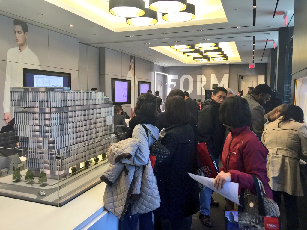myGTArealtor's tweet photo. At the exclusive event #FormCondos near #QueenWest & #University Another great project by @tridel https://t.co/QLqPMGmOf1